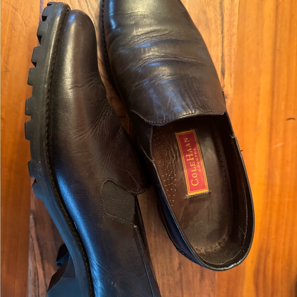 Cole Haan Women's Black Leather Loafers